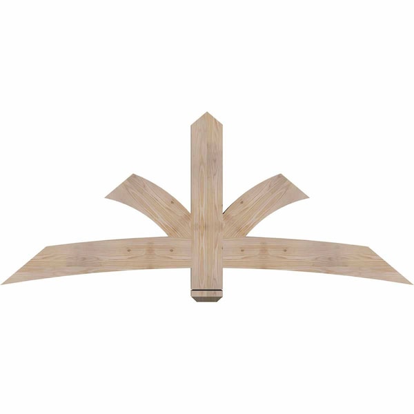 Ekena Millwork Davenport Smooth Timber Gable Bracket, Douglas Fir, 72"W x 30"H x 3 1/2"D x 5 1/2"F, 10/12 Pitch GBW072X30X0406DAV00SDF - main